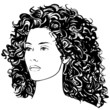 Beautifuk woman head Beautifuk woman head