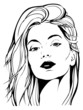 Beautiful woman head Beautiful woman head