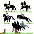 Equestrian sport set Equestrian sport set