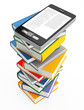 mobile phone and books