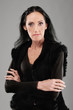Elderly dark-haired woman