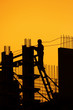Construction on the unfinished house