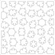 Vector: Set of hexagonal transparent puzzle pieces fitting each other Set of hexagonal transparent puzzle pieces fitting each other