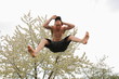 Trampolin springen