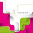 Stylish designed layout with modern shapes.