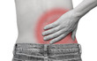����: A woman suffering pain on her back � gjfoto #31822371