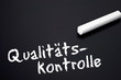 Tafel mit Qualitätskontrolle