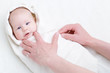 Foto: Baby gepuckt Baby gepuckt