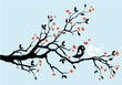 wedding birds kissing, vector