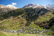 vals village in switzerland alps