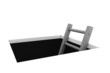 Climb out of the Hole - Grey Ladder