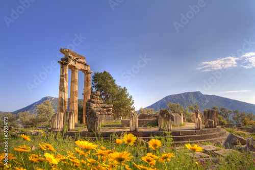 Photo: The tholos of the sanctuary of Athena Pronaia at Delphi The tholos of the sanctuary of Athena Pronaia at Delphi