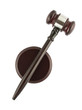 Judge gavel top view Judge gavel top view