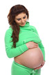 Pregnant Woman holding her belly