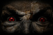demonic ugly face looking at you