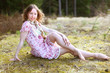 Beautiful woman in a sunshine