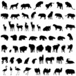 animals silhouettes animals silhouettes