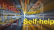 Self-help background concept