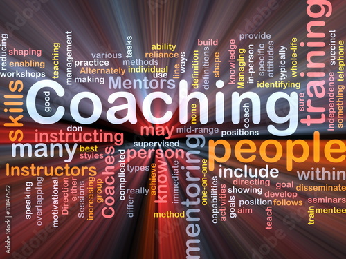 Illustration: Coaching background concept Coaching background concept