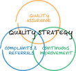 Quality strategy business diagram