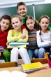 Classmates in school