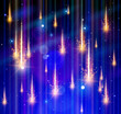 Vector: Meteor rain, Space & Stars Meteor rain, Space & Stars