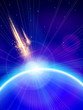 Blue Planet & Meteor Storm Blue Planet & Meteor Storm