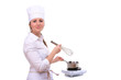 Beautiful cooking woman