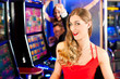 Freunde in Spielcasino