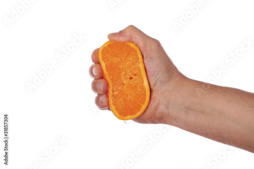 Photo: Orange ausquetschen Orange ausquetschen