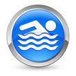 Vektor: Schwimmbad - Button Schwimmbad - Button
