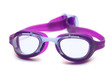 Photo: violet glasses for swim on white background violet glasses for swim on white background