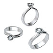 Ring with diamond isolated