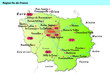 Carte région ile de france