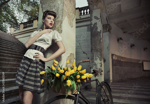 Photo: Beauty brunette posing Beauty brunette posing
