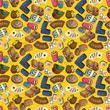 seamless cartoon casion pattern