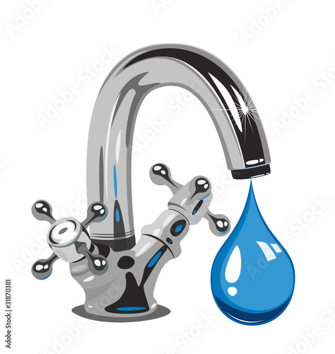 Vector: Dripping water Dripping water