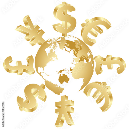 currency symbols vector. money symbols around the world