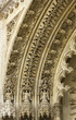 detail on the door of the cathedral in Zagreb Croatia