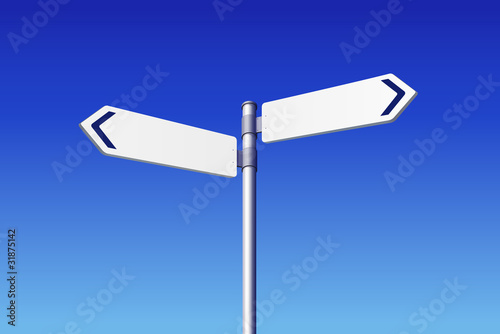 Vector: Blank Road Signs Concept Blank Road Signs Concept