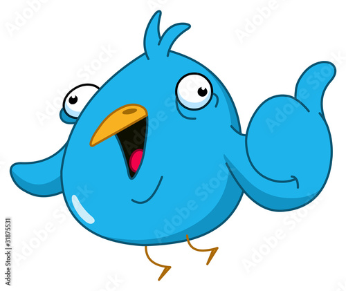 Vektor: Thumb up bird Thumb up bird