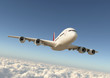 Airplane in the sky