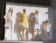 Shop window with mannequins