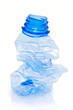 Bouteille en plastique compactée