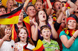 Foto: young and aged german soccer fans young and aged german soccer fans