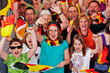 Foto: young and aged german soccer fans young and aged german soccer fans