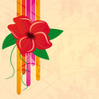 Abstract background with red flower