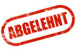 Grunge Stempel rot ABGELEHNT