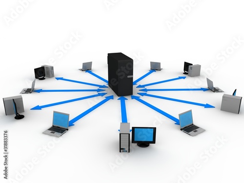 Illustration: Server concept Server concept