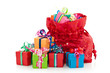 Paquets cadeaux colorés